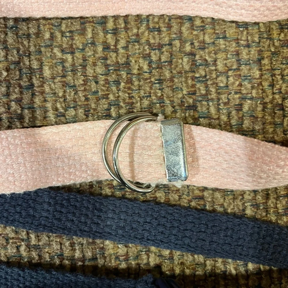 Girls Pink and Blue Fabric Belts